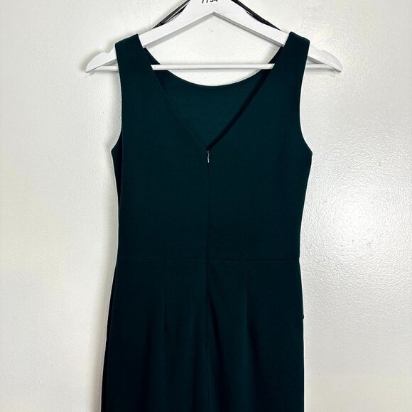 BETSY & ADAM Ruffle Bow Trumpet Gown in Pine Size US 4 - Picture 8 of 12